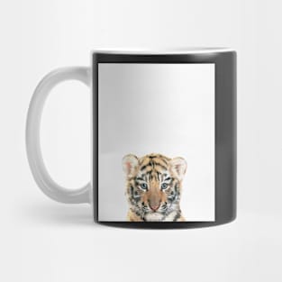 Baby tiger print, Nursery, Animal, Kids room, Minimalist, Modern art, Wall art Mug